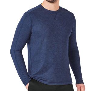 !!NWT!! Men's Members Mark Luxe Crew Long Sleeve Tee Blue Cove